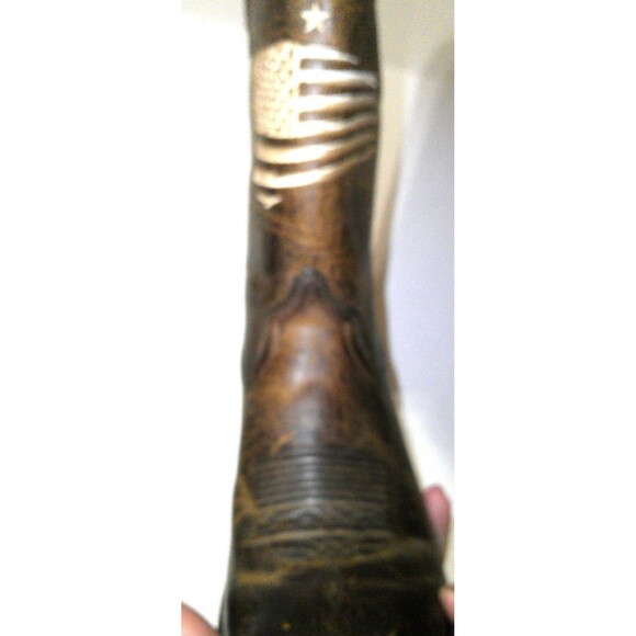 New NWT NIB Womens 6 Ariat Boot Western Distressed Heritage Liberty Leather Brow - Picture 4 of 7